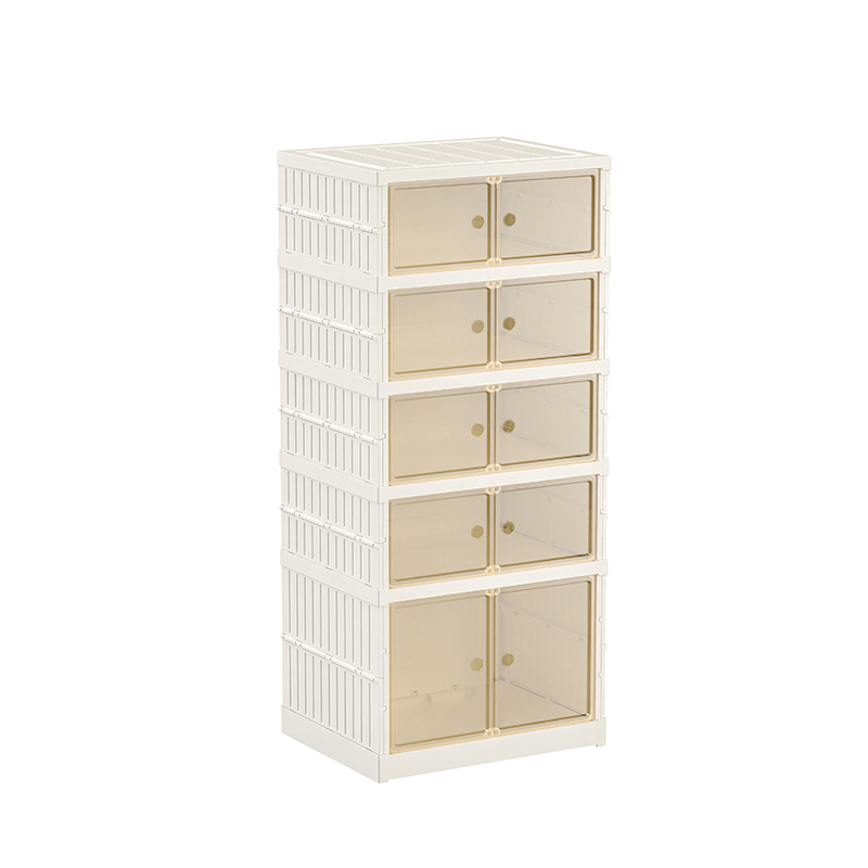 Multi-purpose 6-tier foldable storage cabinet