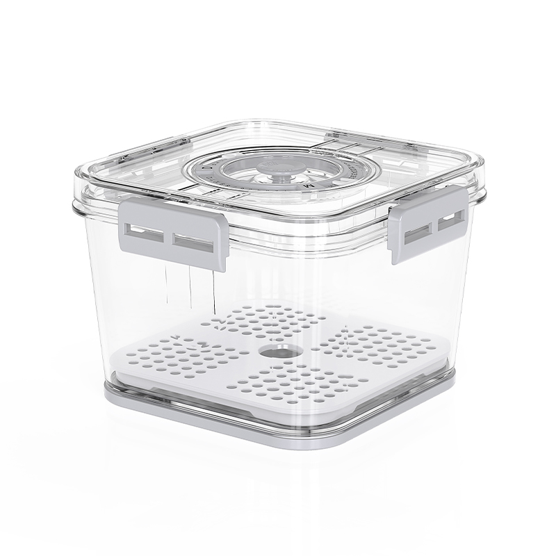 Orgwiser maliit na plastik na nakikitang stackable na naka -time na lalagyan ng imbakan