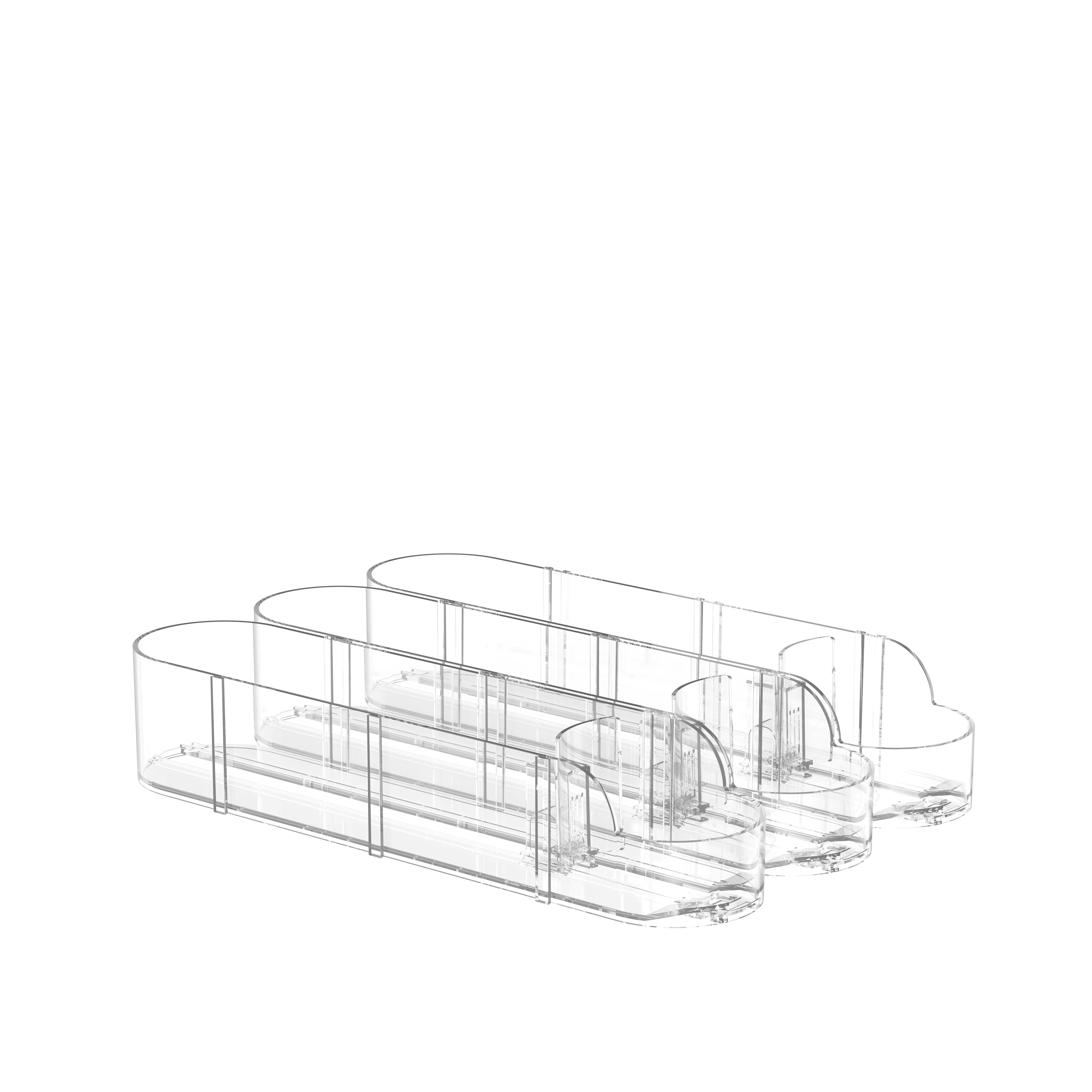 Sarili na nagtutulak ng tagapag -ayos ng inuming refrigerator